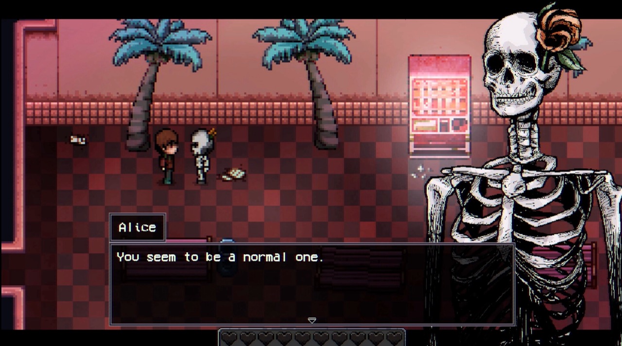 Official Welcome to Elderfield screenshot of a town dialogue scene